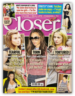 Closer Mag Depression Article with Marisa Peer